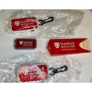 Stanford Healthcare Luggage Tags (2), Mints & Ban-aid Holder with Band-aids